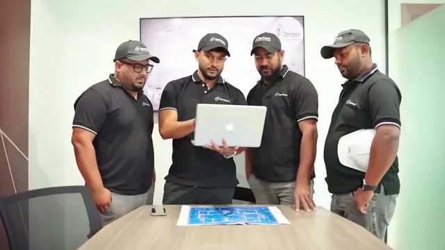 Zentech Technical Services team portrait for their company film